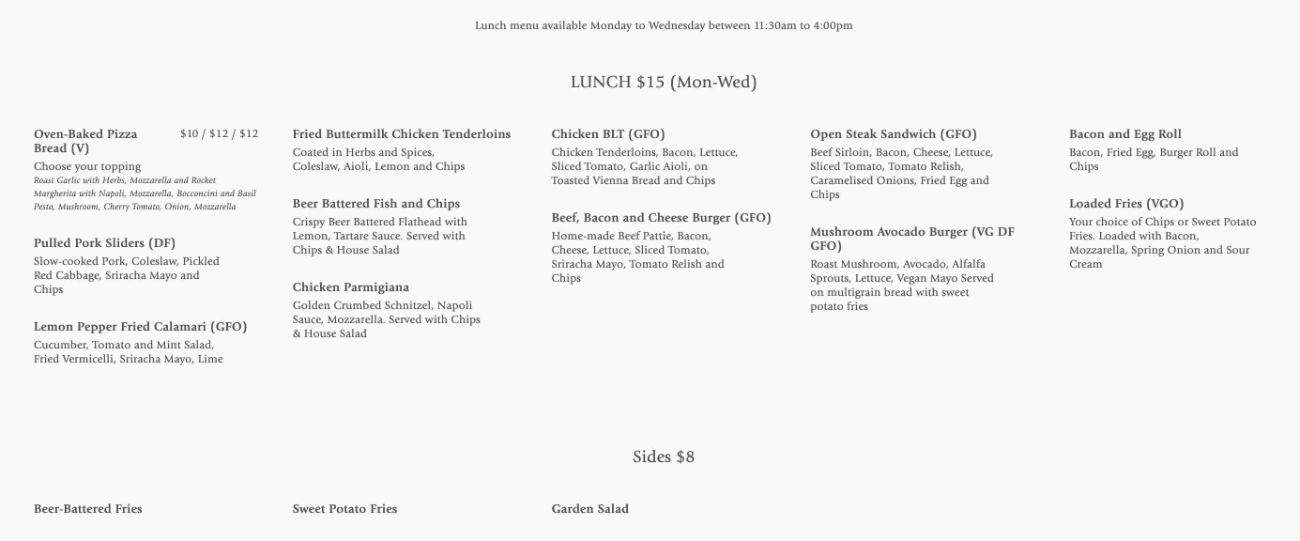 KINGS BRIDGE RESTAURANT » Heads Up Launceston Food Guide 2021