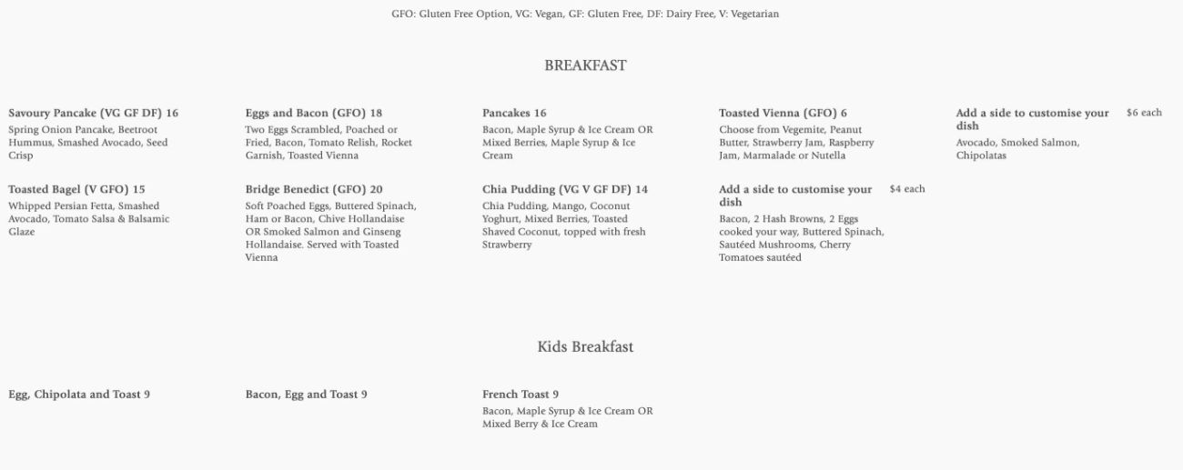 KINGS BRIDGE RESTAURANT » Heads Up Launceston Food Guide 2021