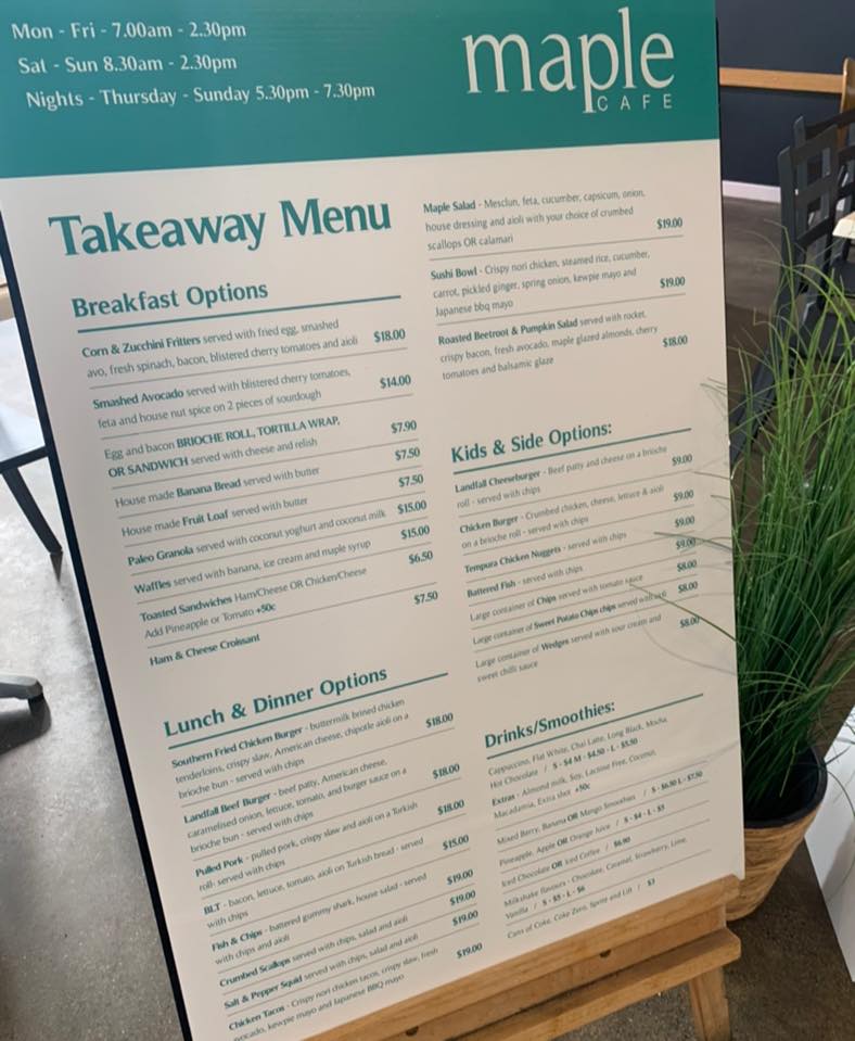 MAPLE CAFÉ » Heads Up Launceston